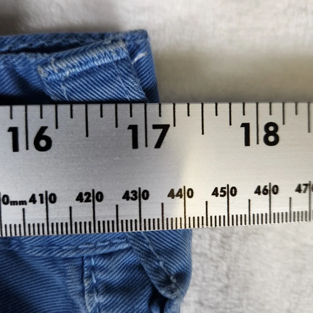 True Religion Mens Blue Pants Size 33 Distressed Denim‎ Jeans